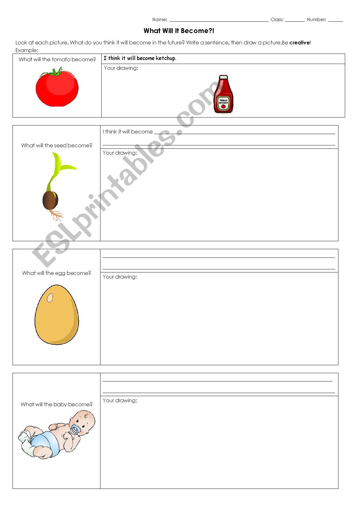 Future Drawing worksheet