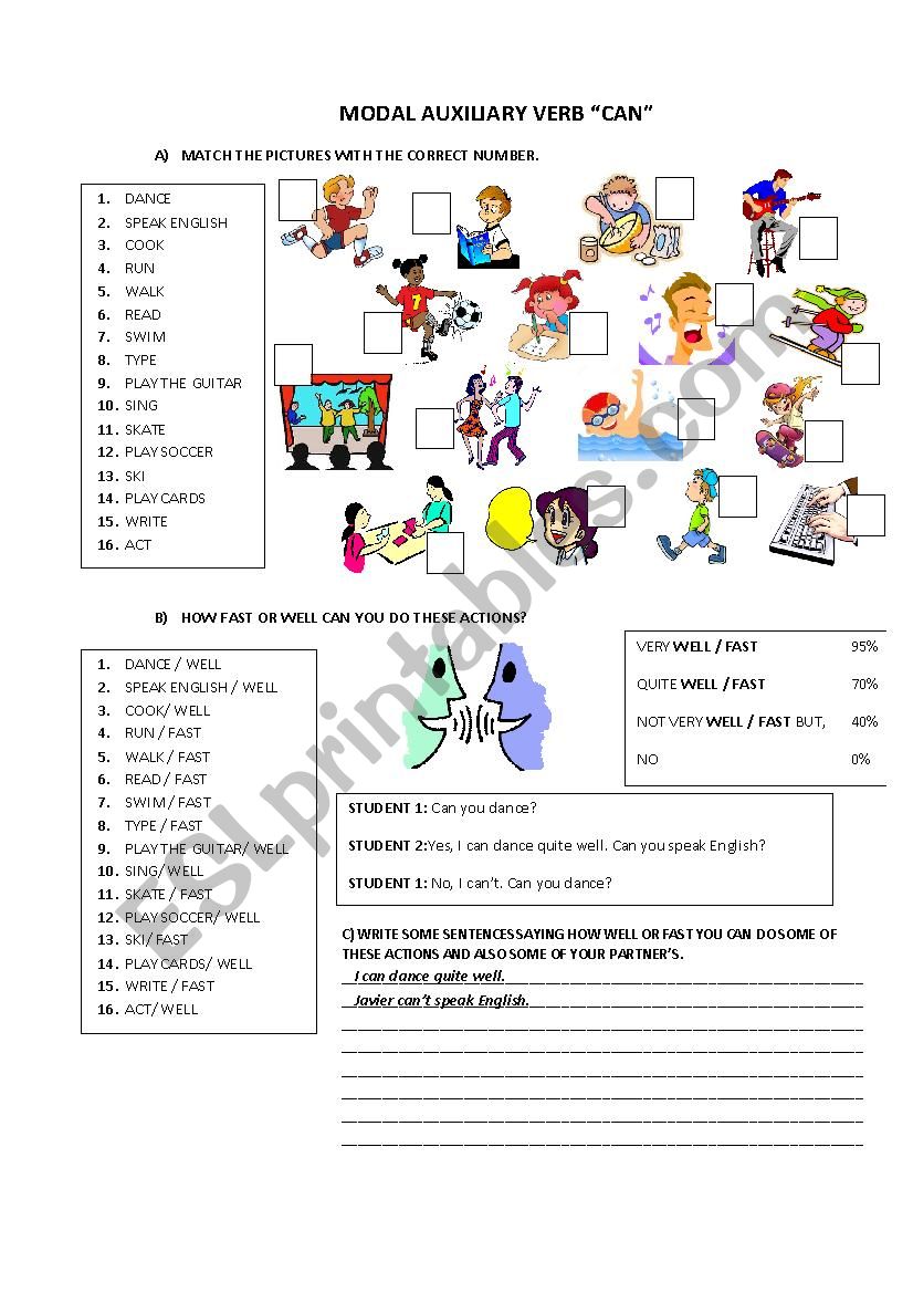 CAN worksheet