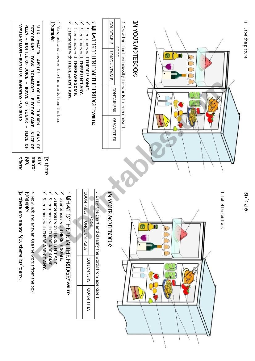 SOME/ANY PRACTICE worksheet