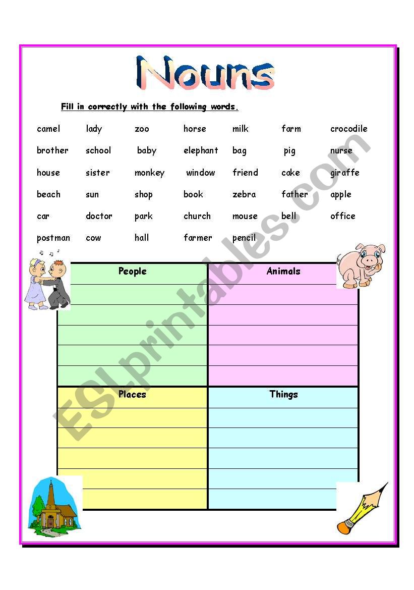 Nouns 30.07.08 worksheet