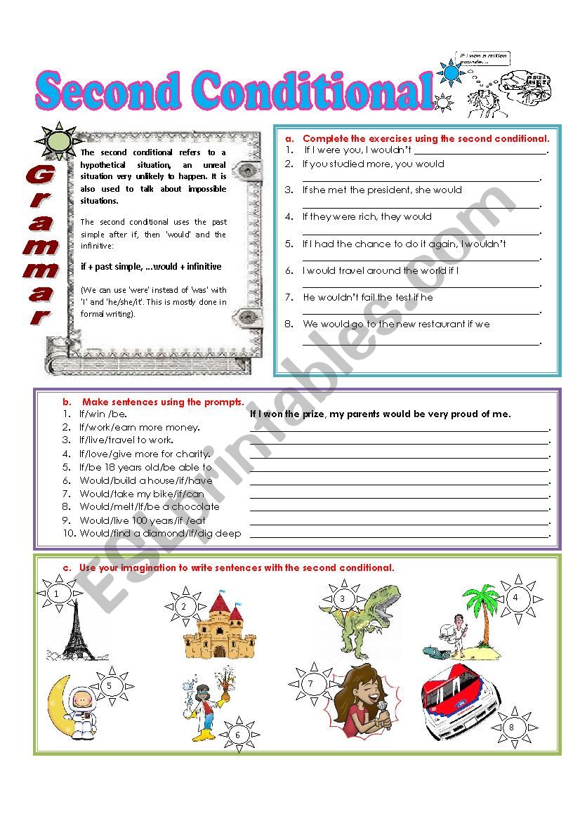 SECOND CONDITIONAL worksheet