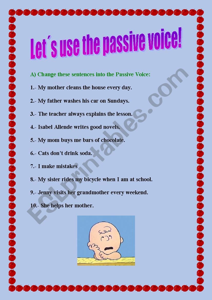 Lets practice Passive Voice in the Present!
