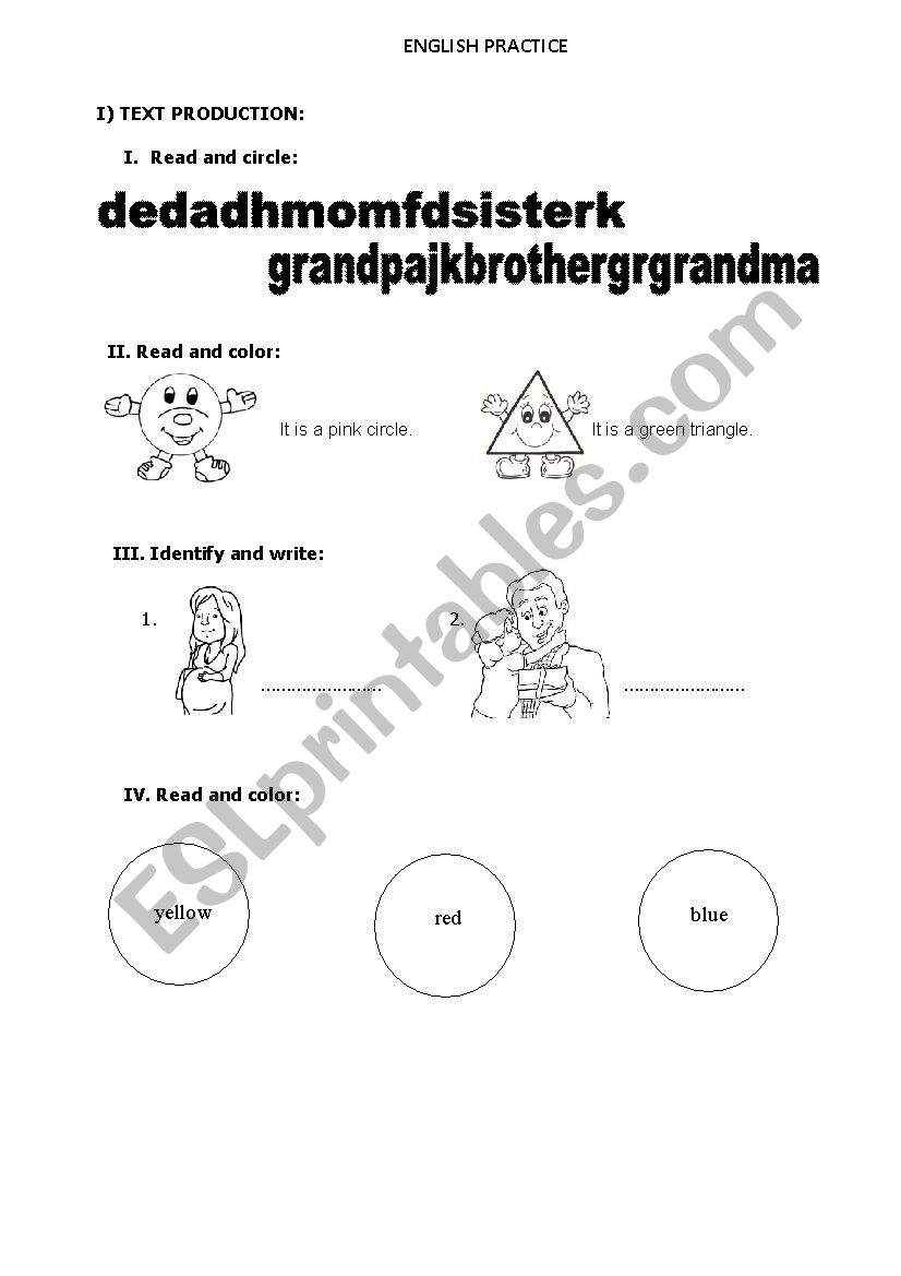 English tests worksheet