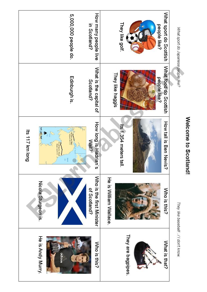 Quiz about Scotland 2017 worksheet