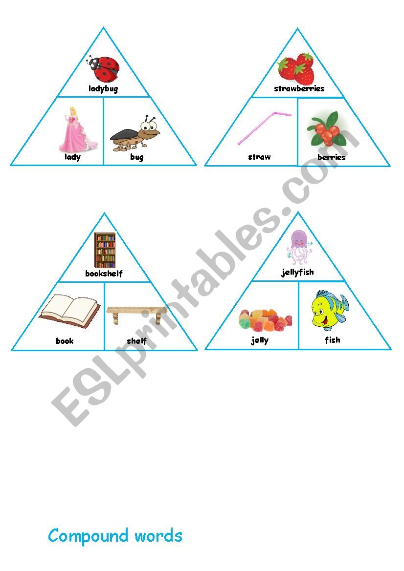 Compound words puzzles/pyramids 2/2