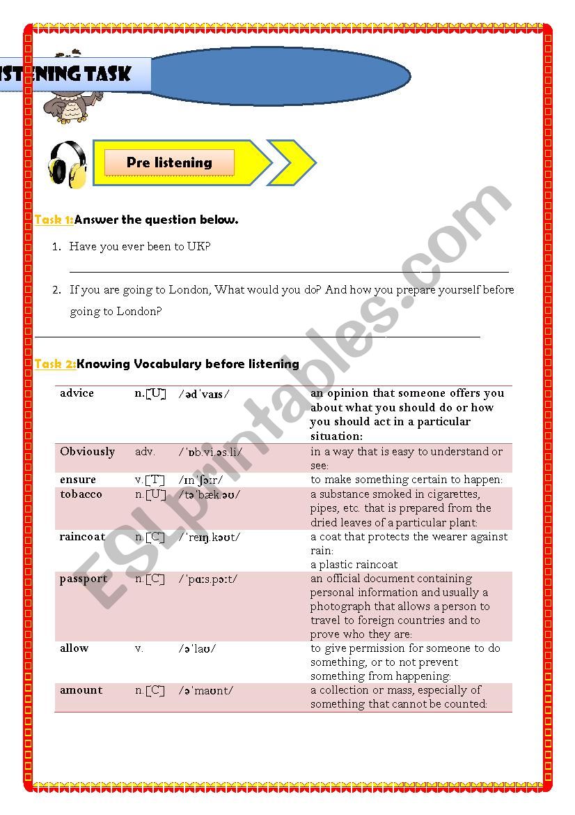 4 skills worksheet