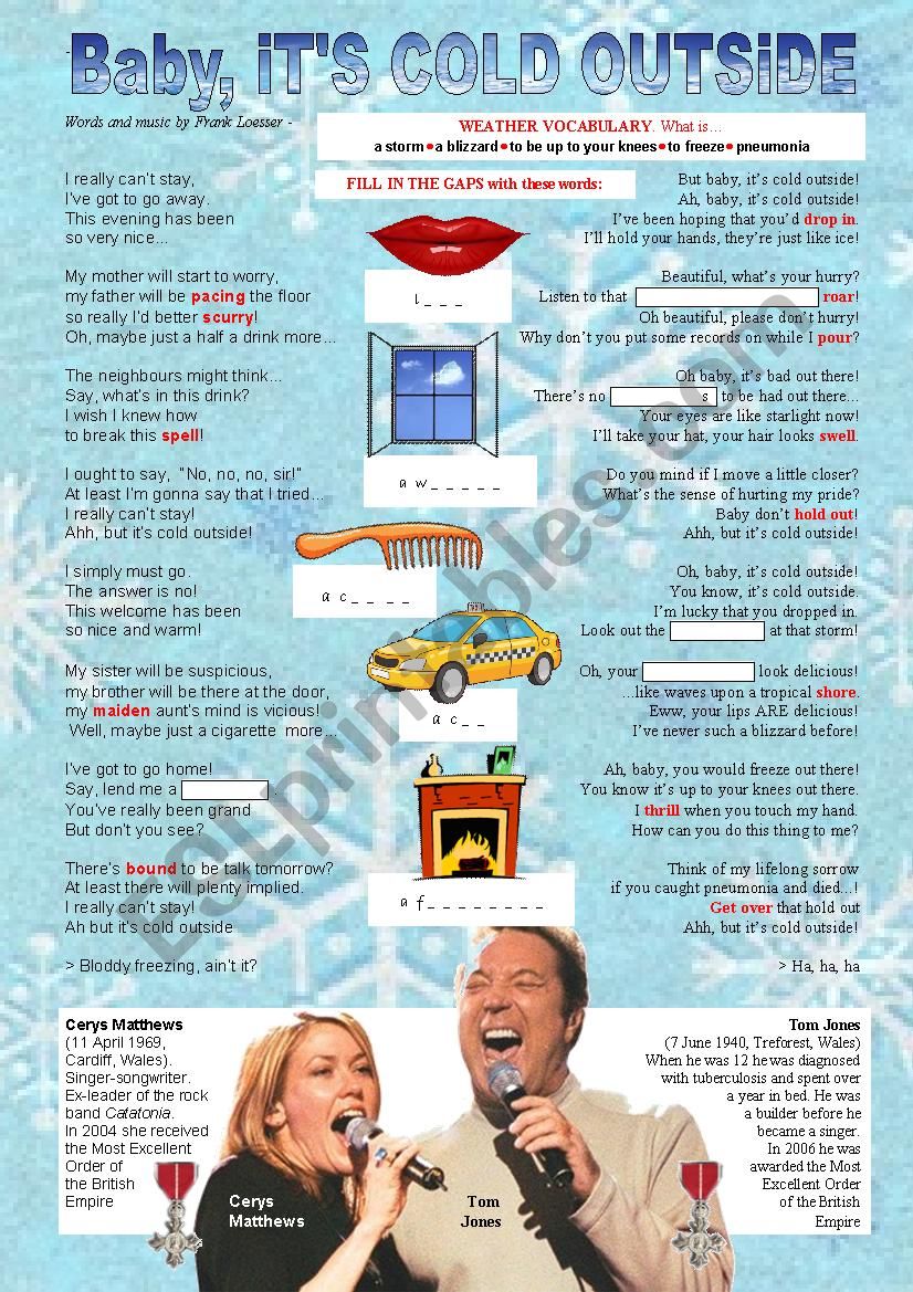Tom Jones & Cerys Matthews - Baby itÂ´s cold outside