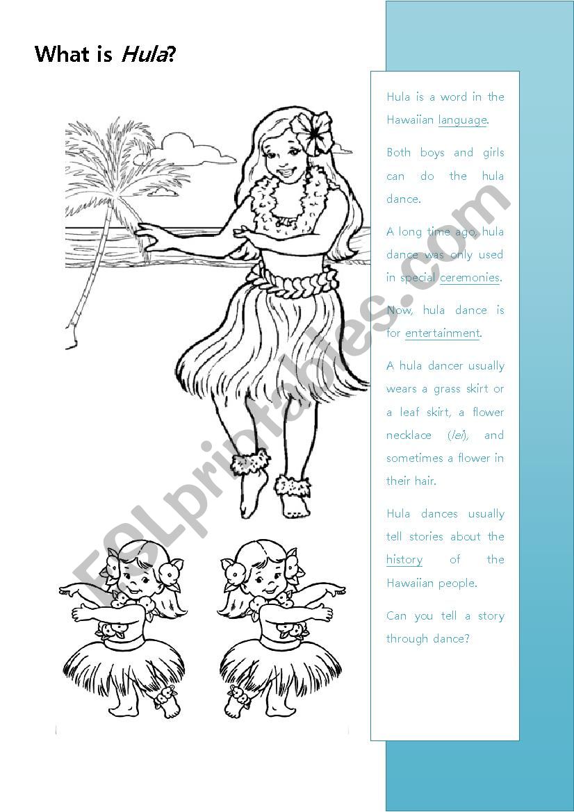 What is Hula worksheet