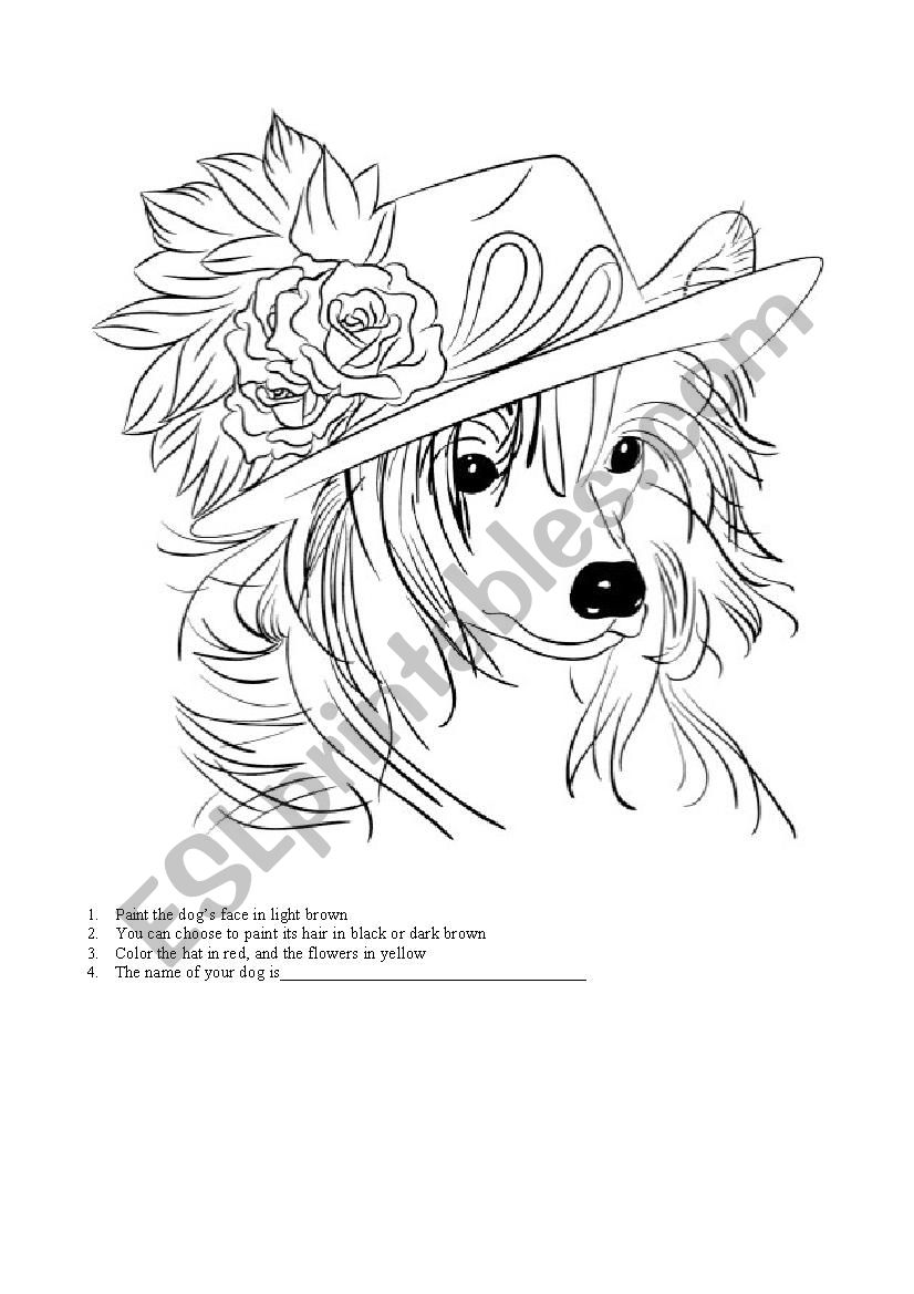 Guided Painting activity worksheet