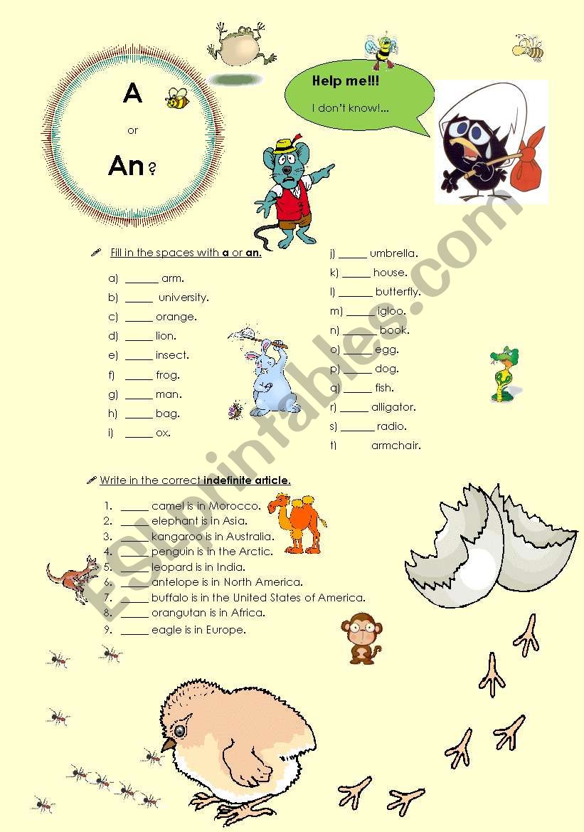A or An? (01.08.08) worksheet