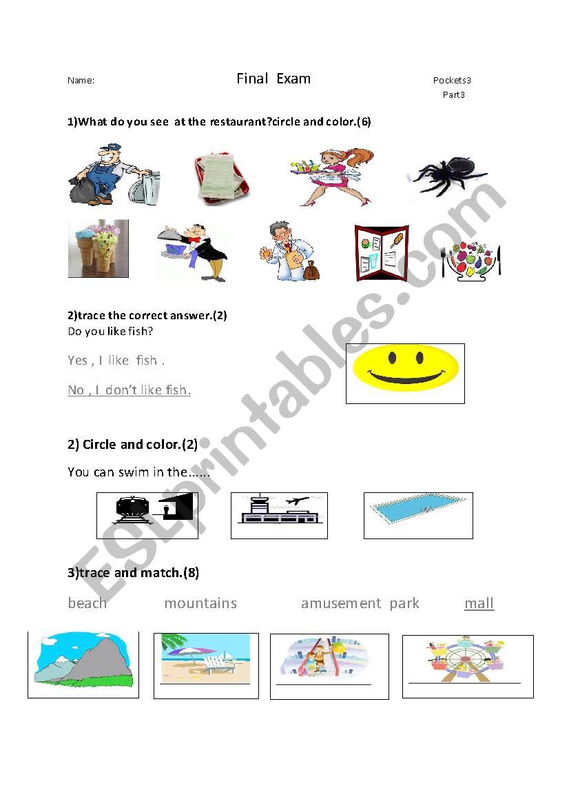pocket 3 final exam worksheet