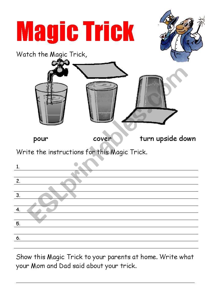 magic trick worksheet