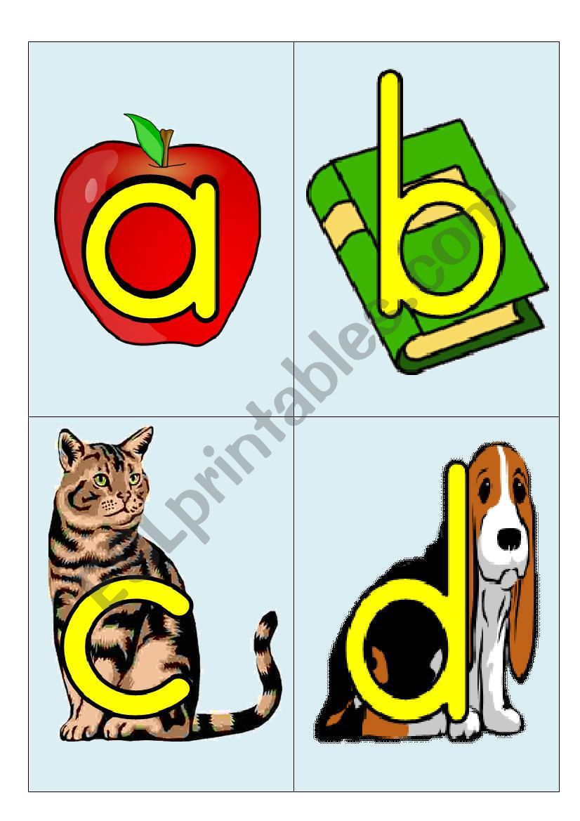 Phonics Flash cards worksheet