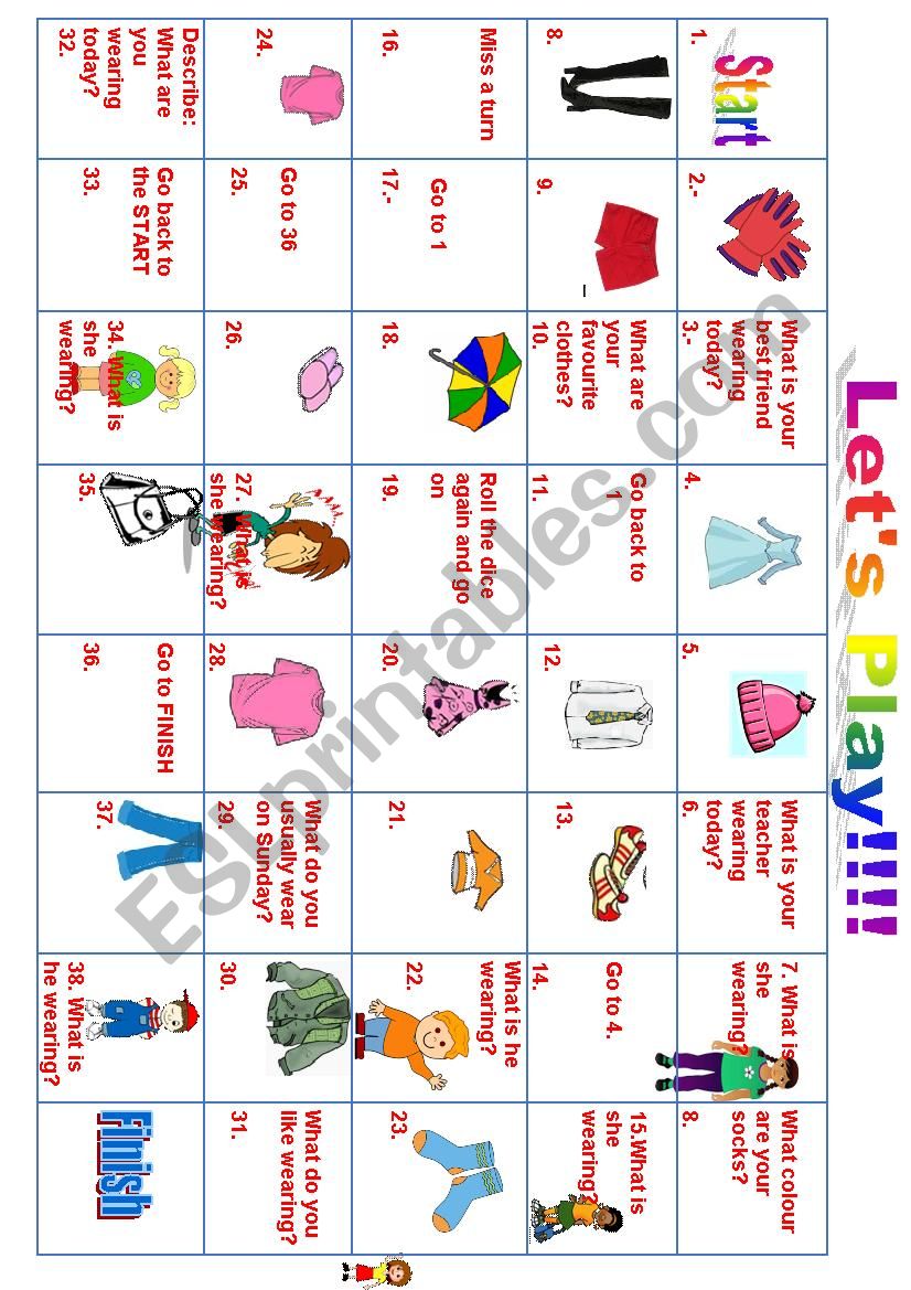Clothes worksheet Clothes worksheet