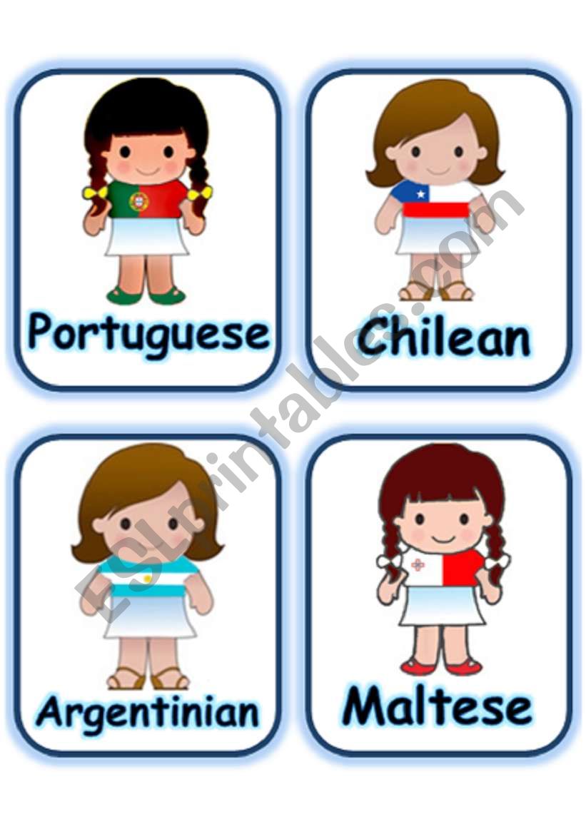  REQUESTED FLASHCARD SET 6 - NATIONALITY- PART 5 OF 5 (1.08.08)