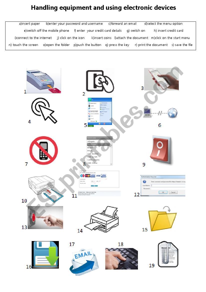 Handling equipment and using devices