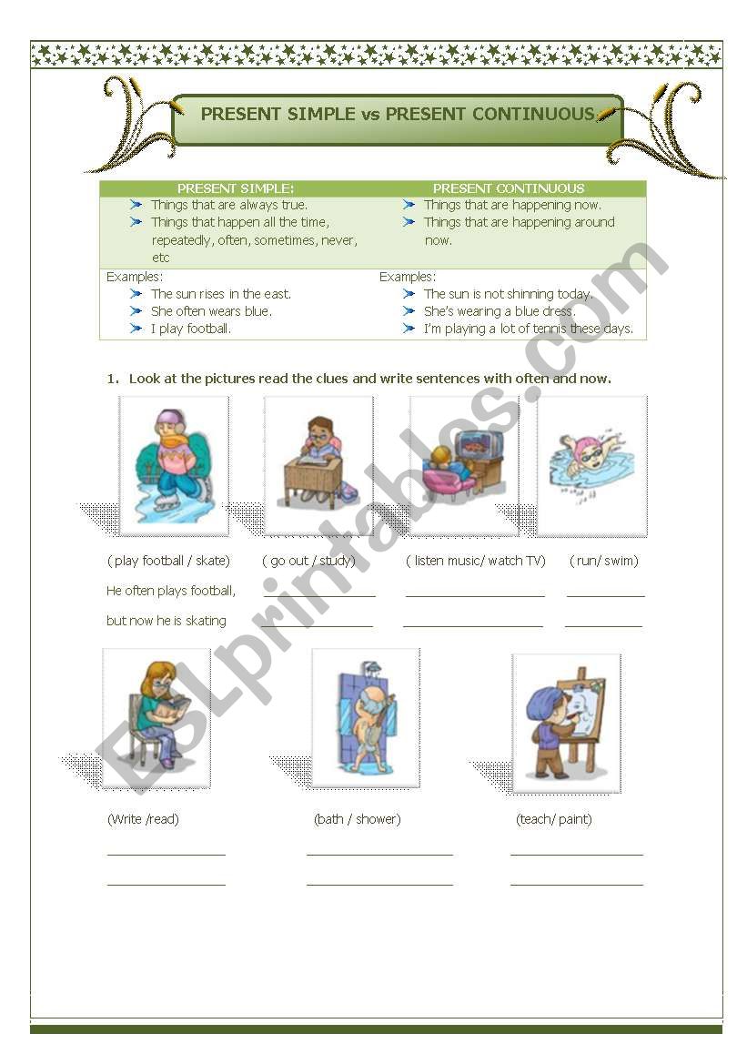 Present Simple vs present continuous(01.08.08)