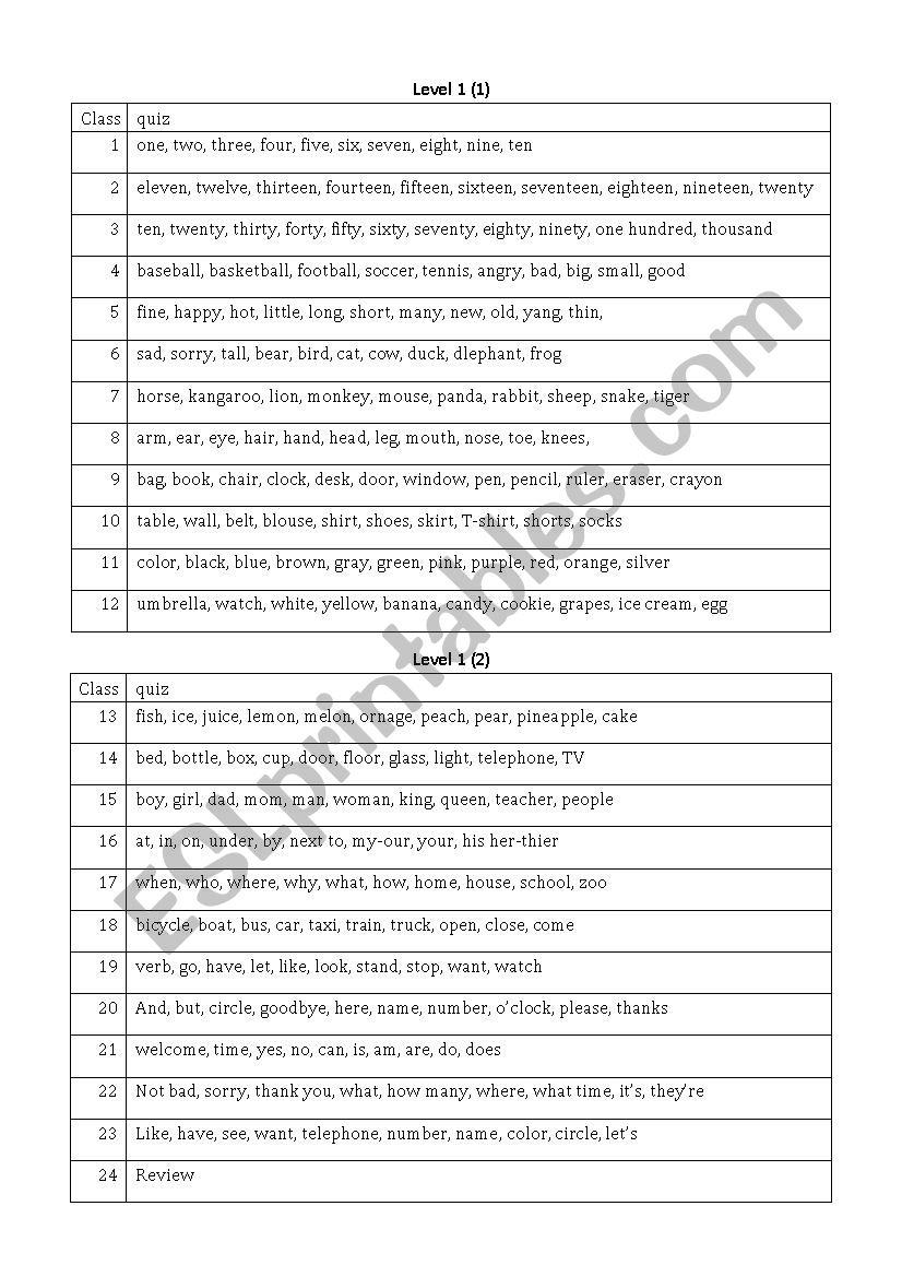 words spelling worksheet