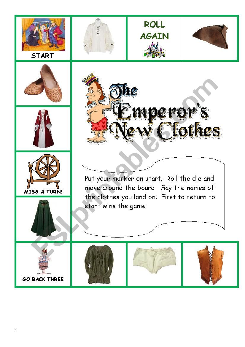 EmperorÂ´s New Clothes Board Game