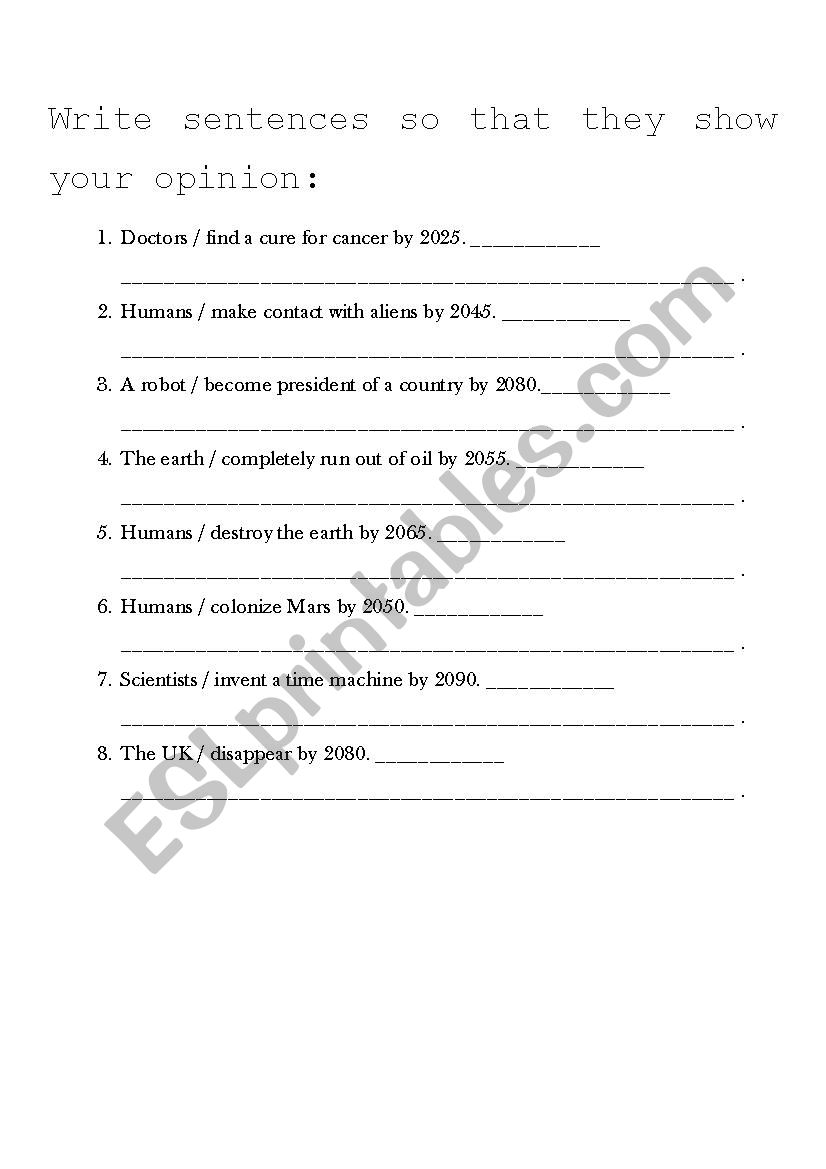 Future Perfect Practice worksheet