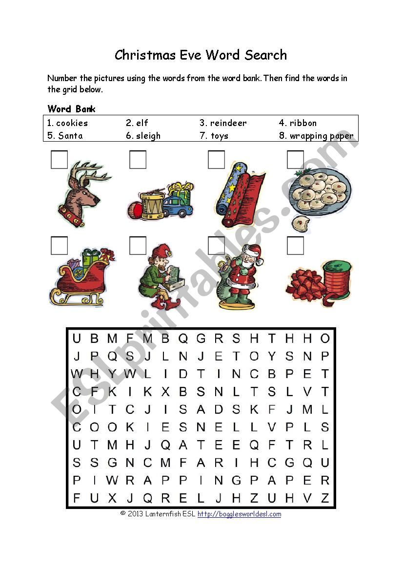 esl crossword worksheet