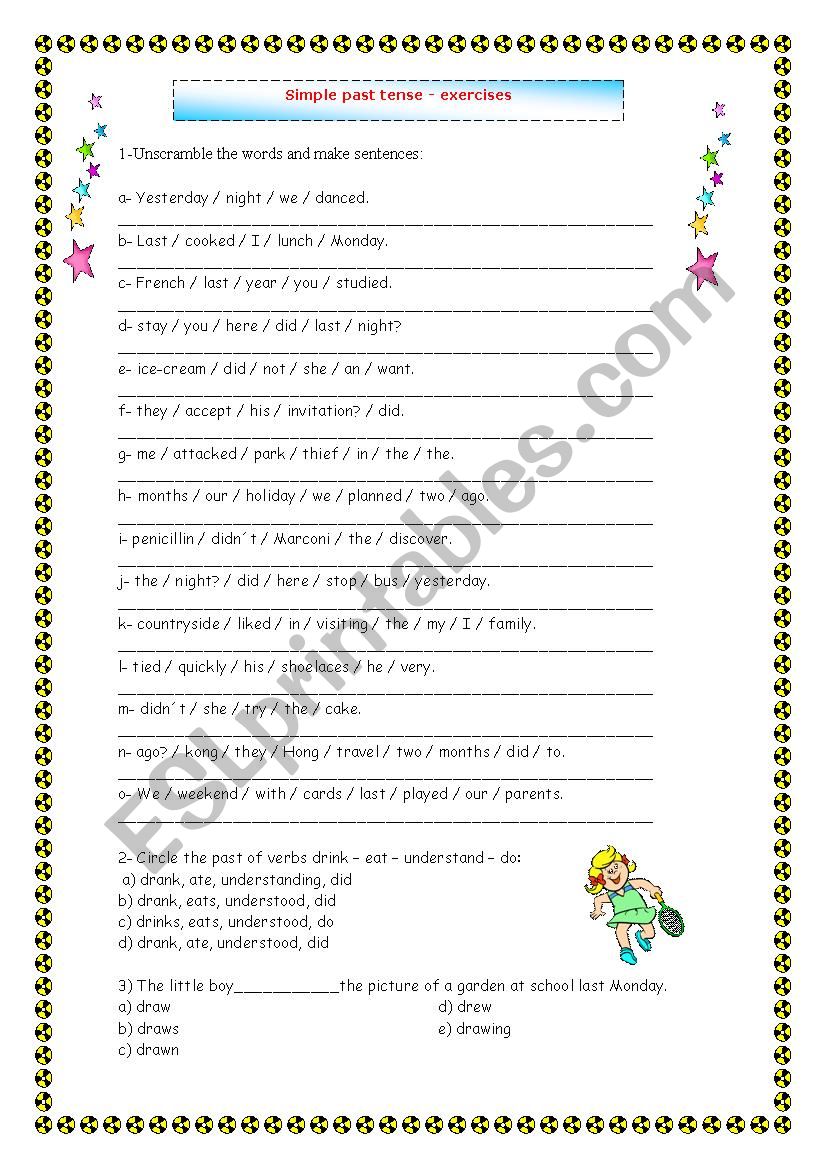 Simple Past Tense worksheet