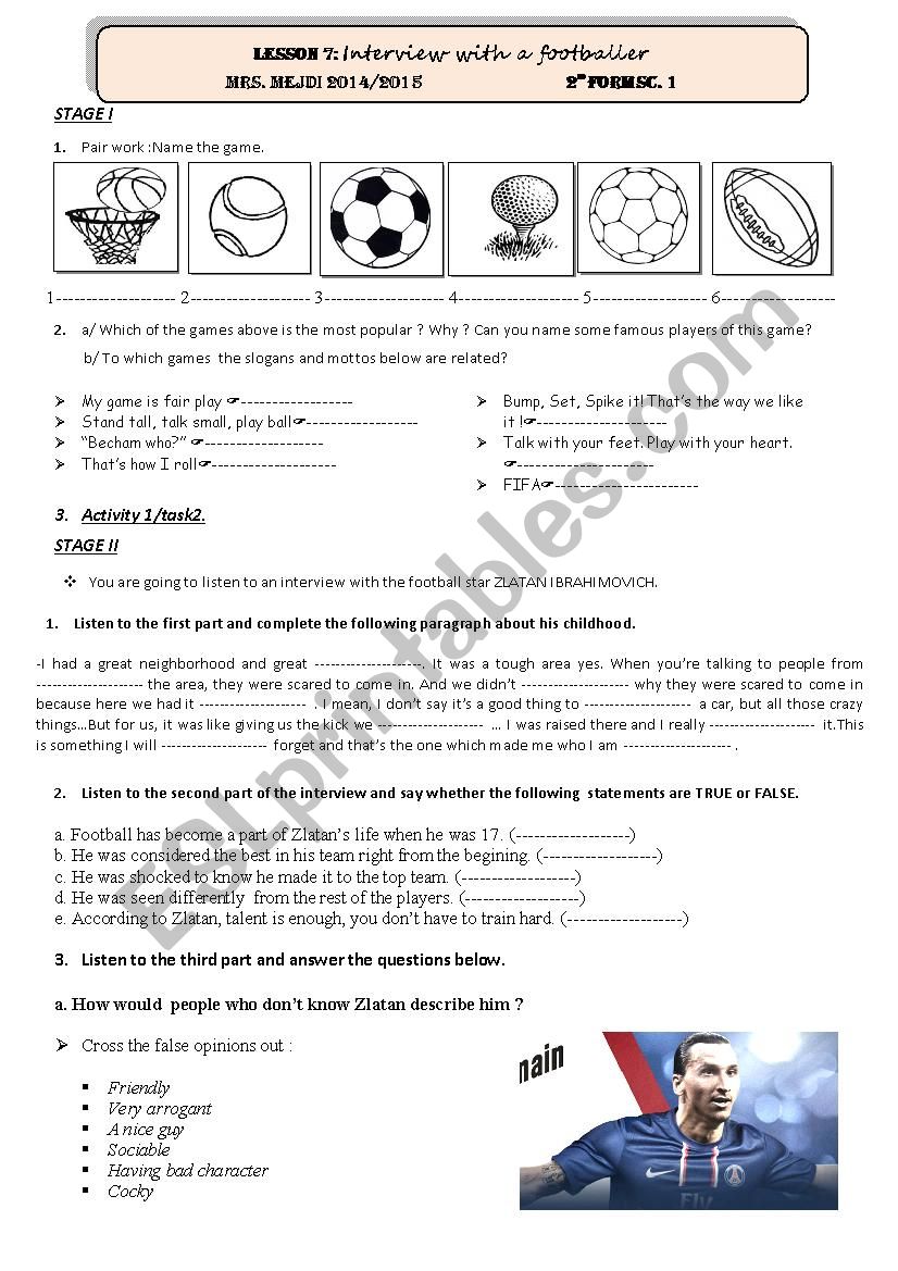 2nd form worksheet