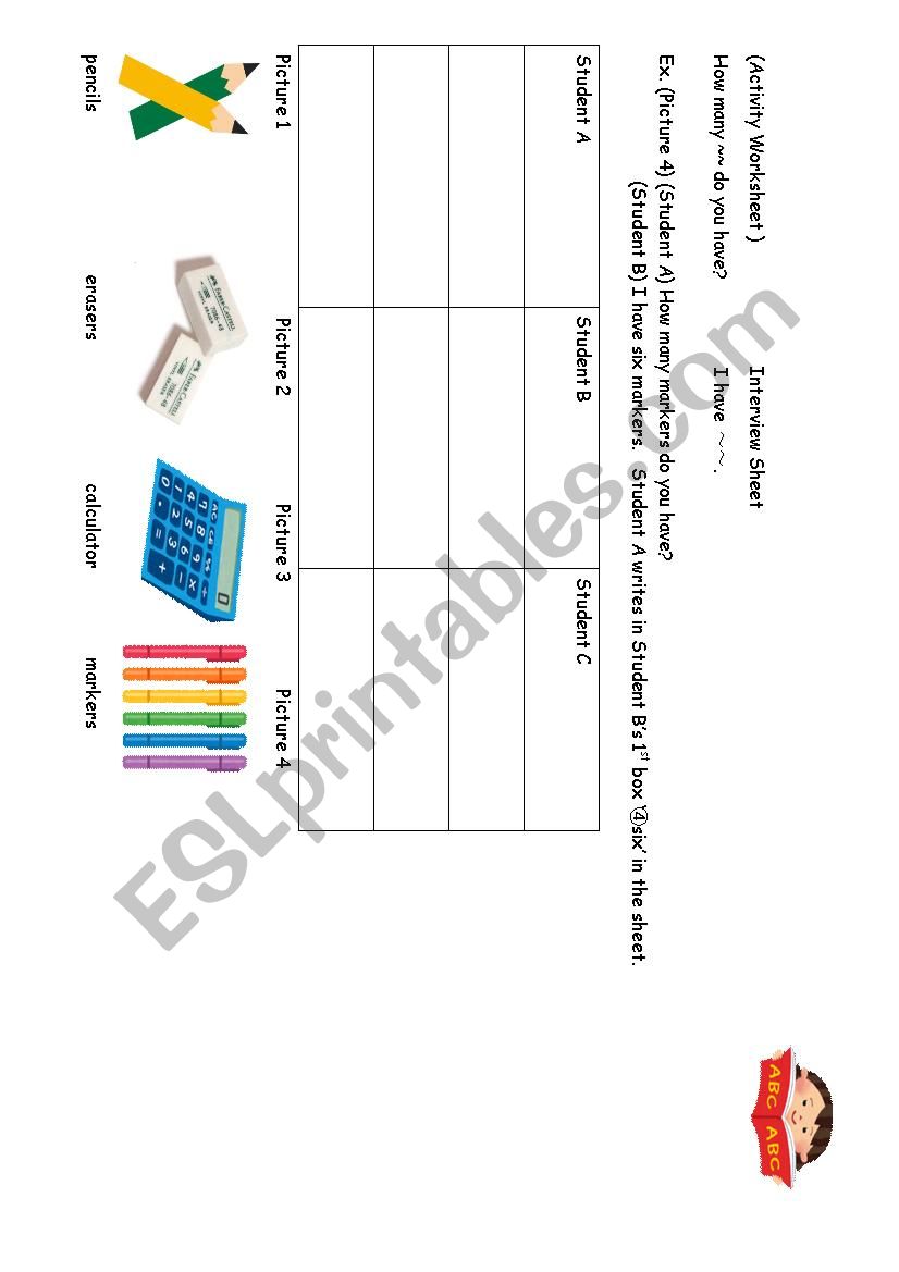 Interview Sheet  worksheet