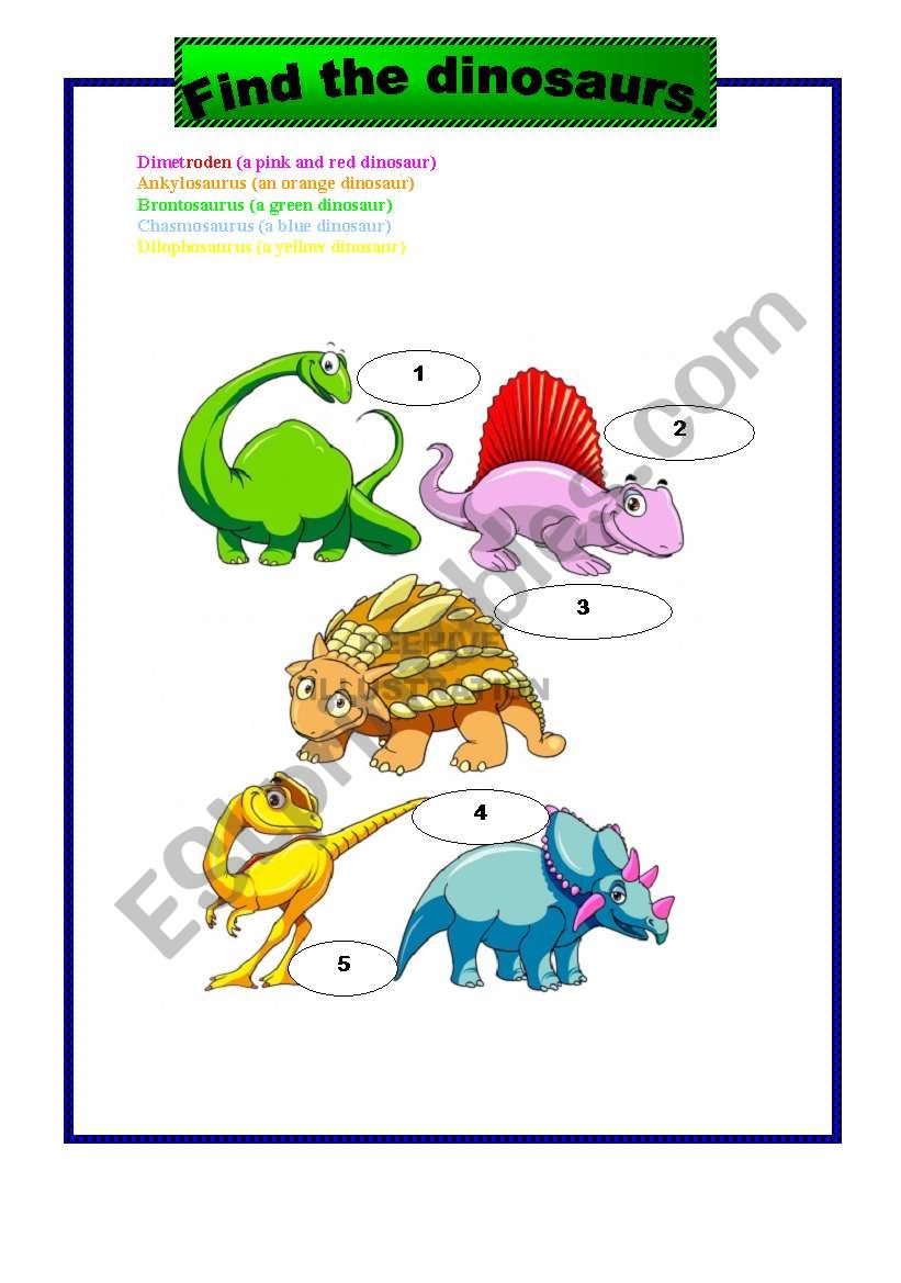 Dinosaurs 1 worksheet