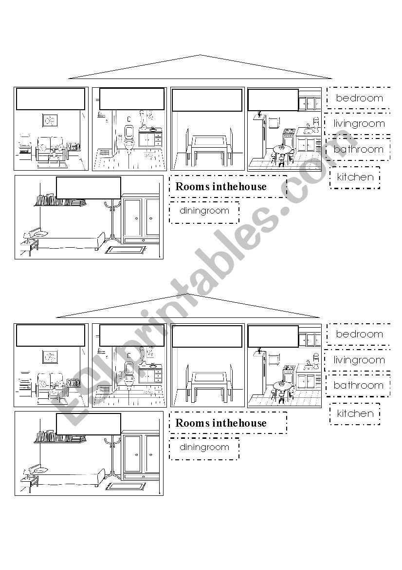 MY HOUSE worksheet