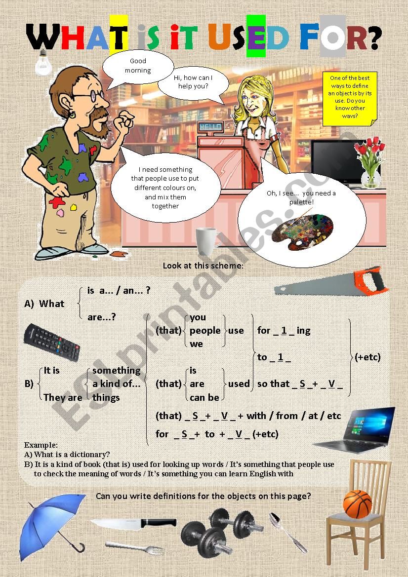 What is it used for? worksheet