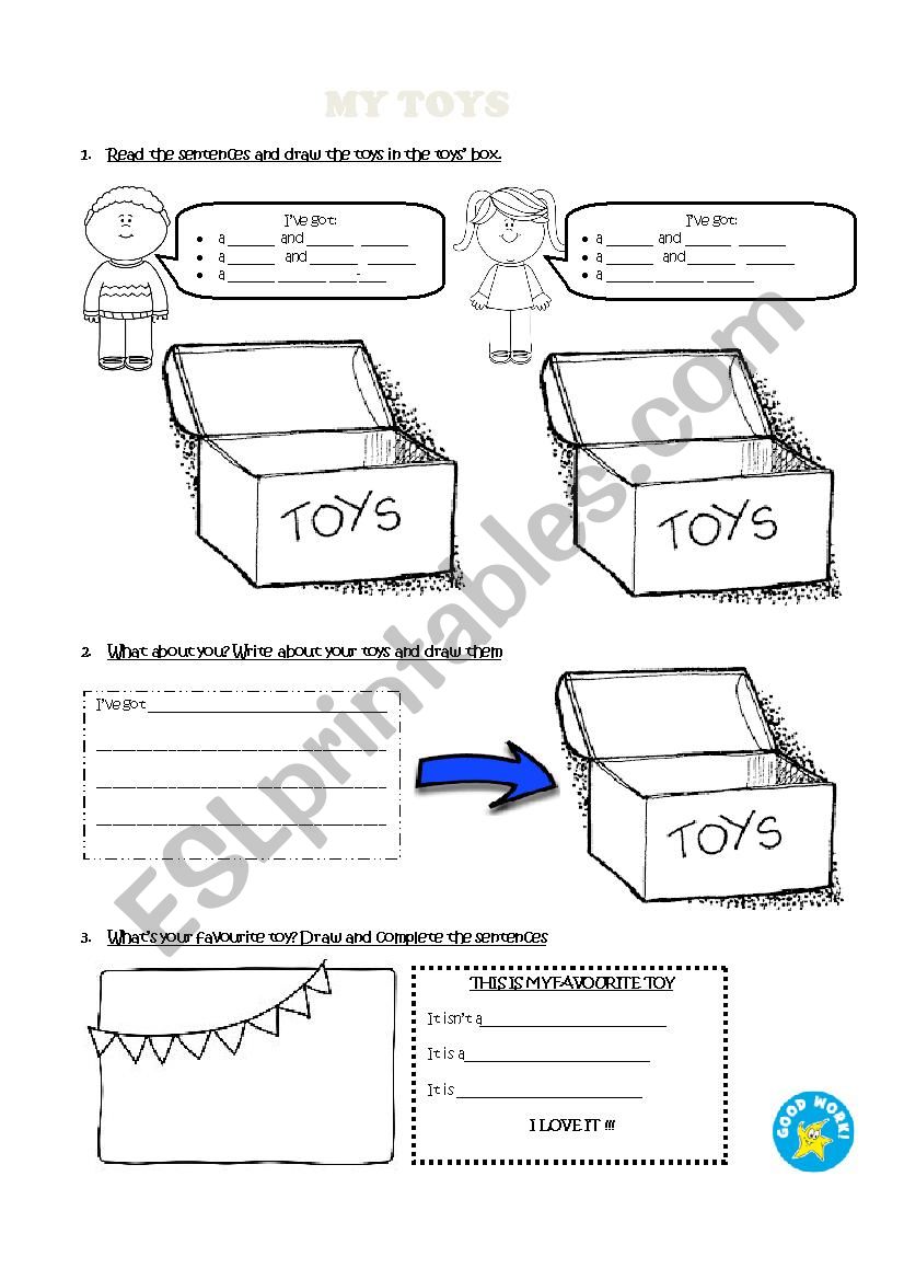 MY TOYS  worksheet