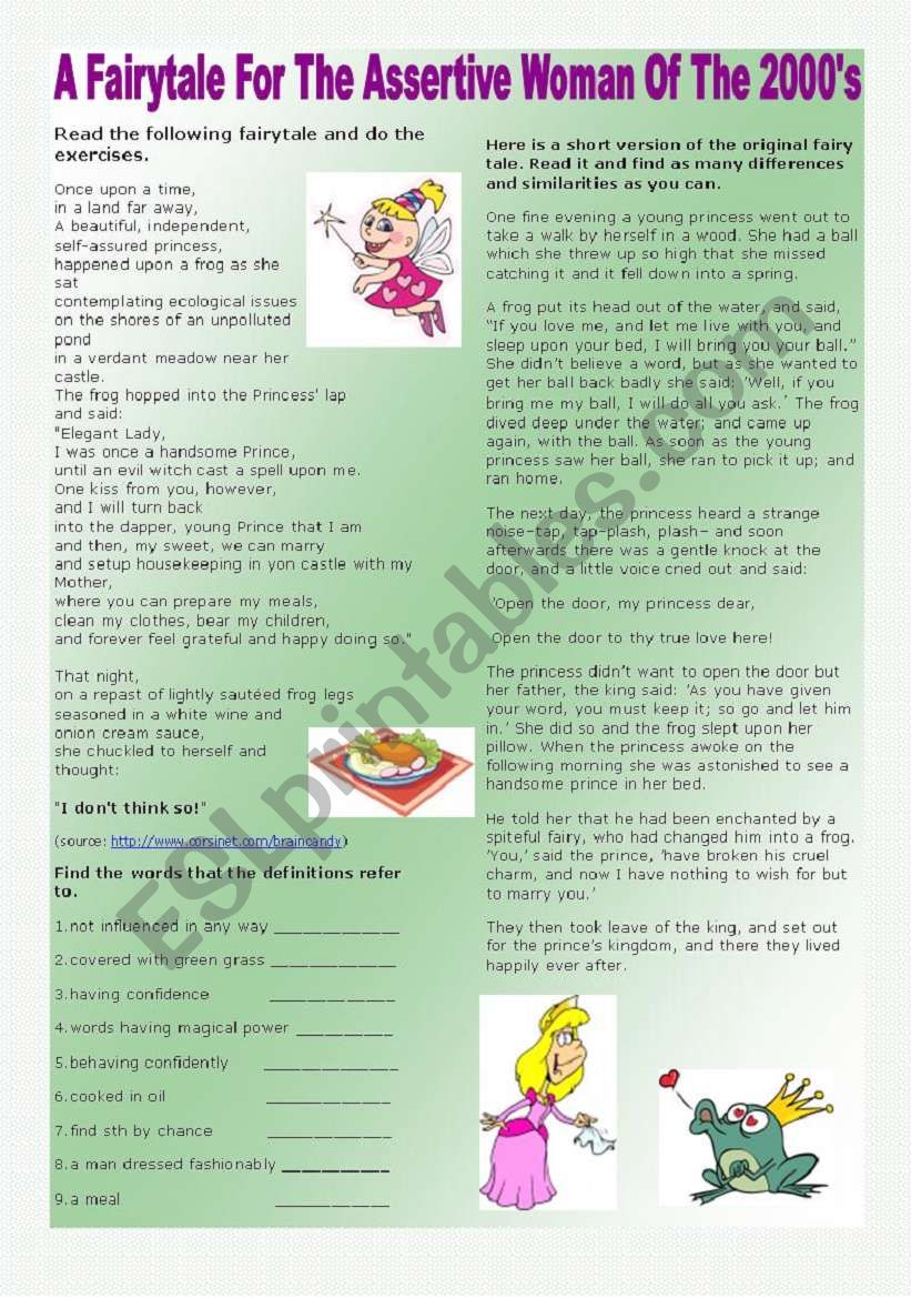 A Fairytale for The Assertive Woman of the 2000´s