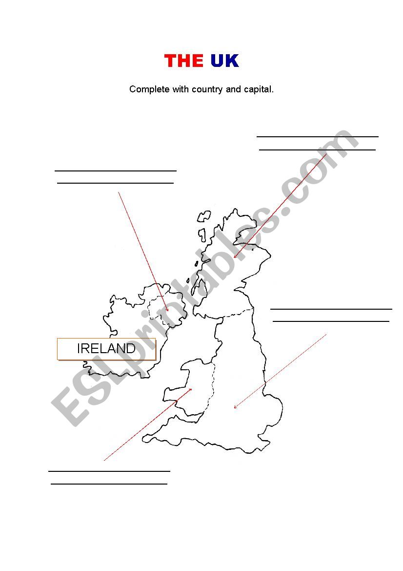 THE UK worksheet