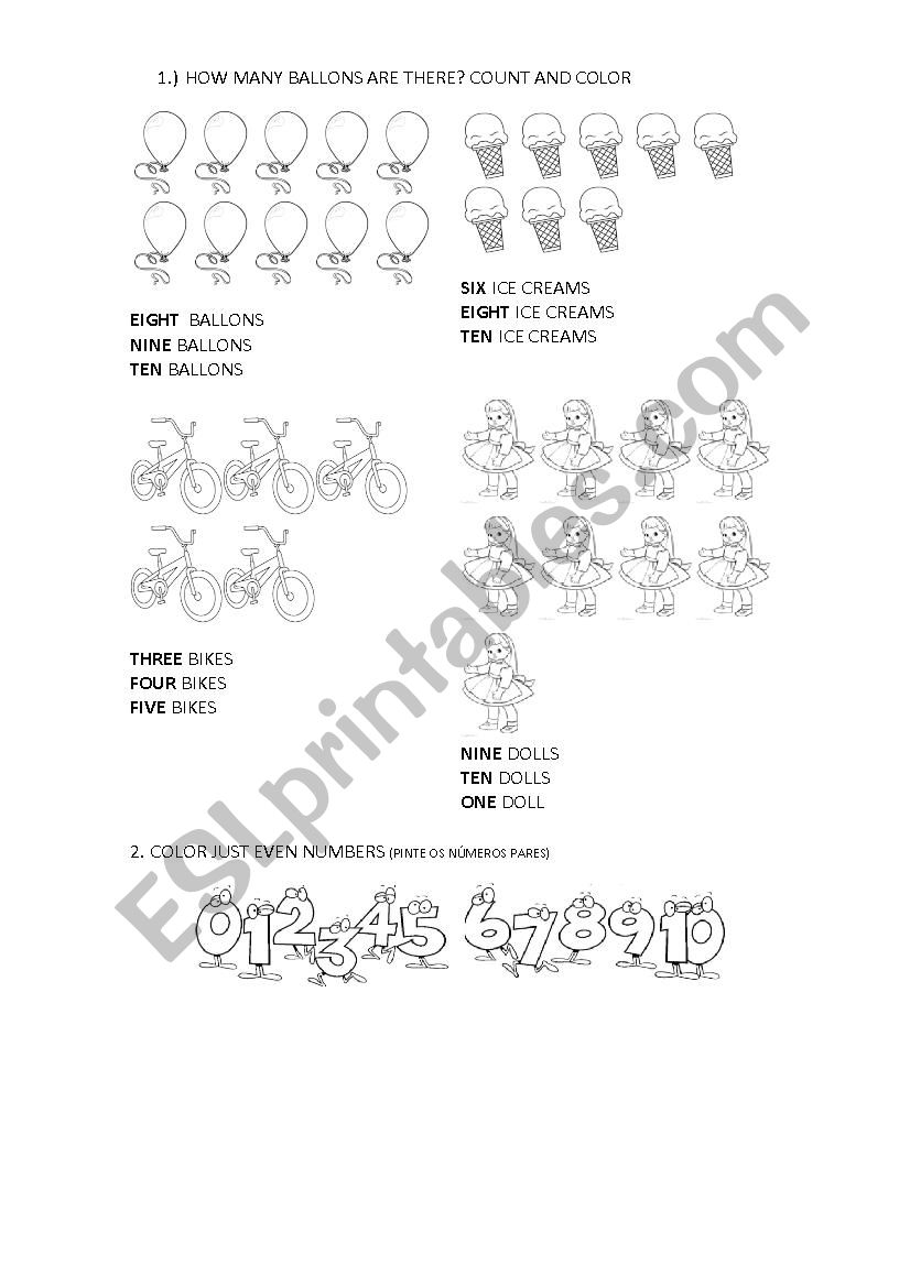 how many....? worksheet