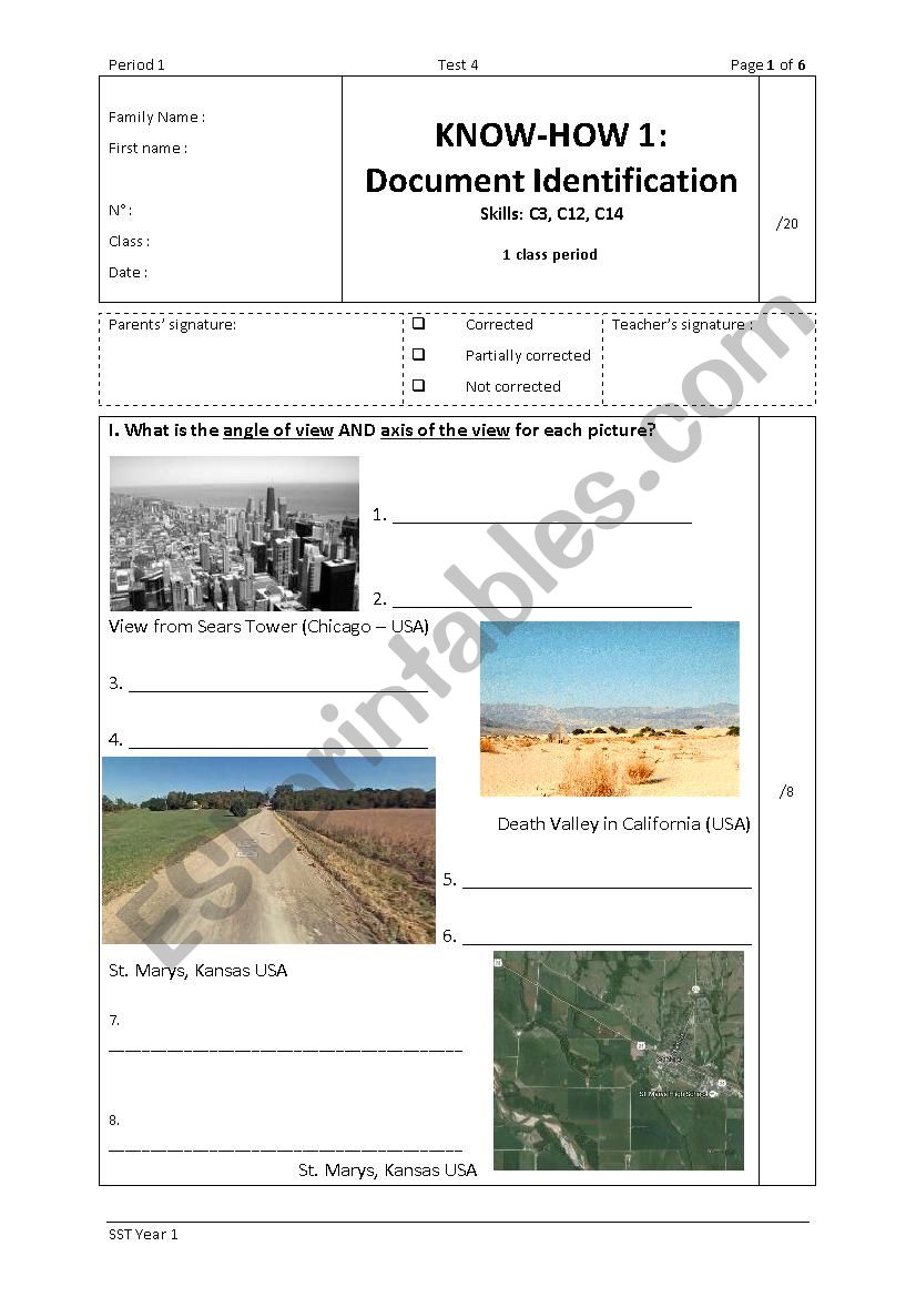 SST1 Test 04. KH1. Document Identification Test