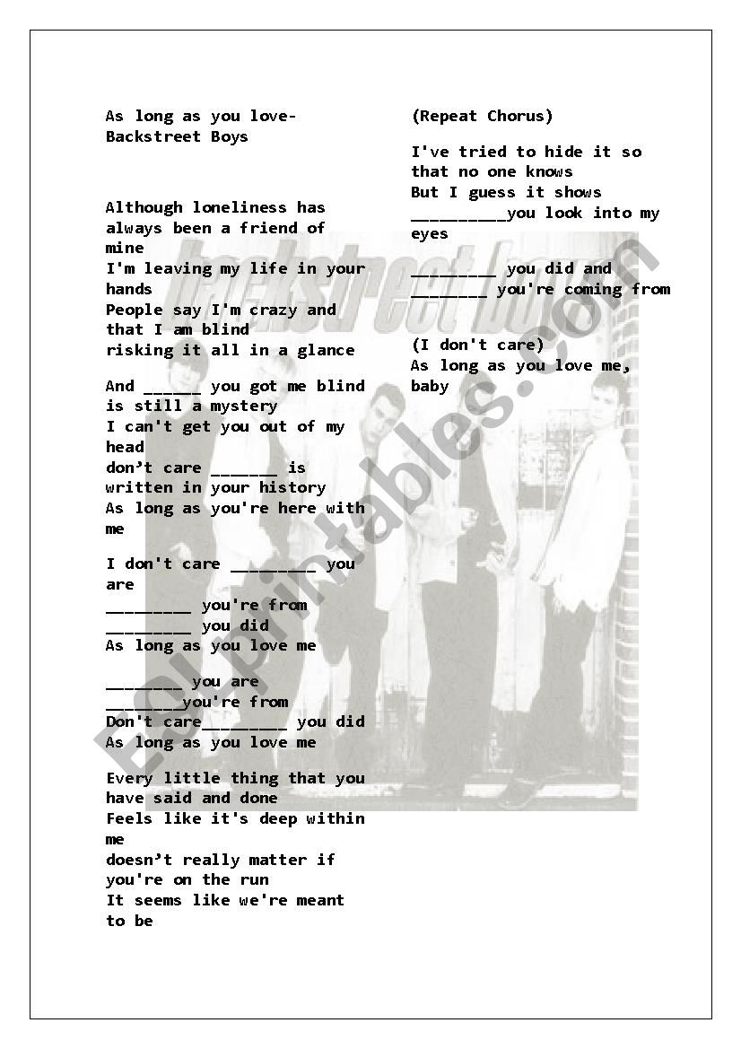 Перевод i love me life. As long as you Love me Backstreet boys. As long as you Love me Backstreet boys текст. As long as you Love me Backstreet. As long as you Love перевод песни.