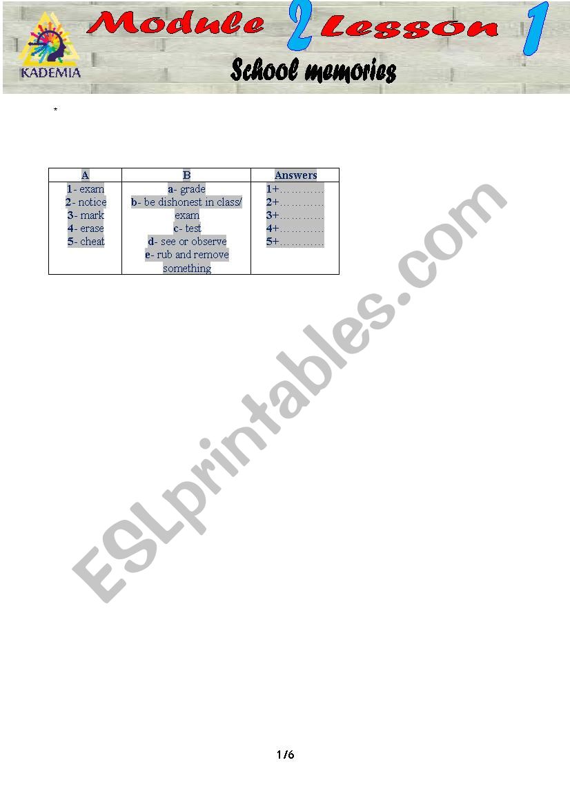 9eme worksheet