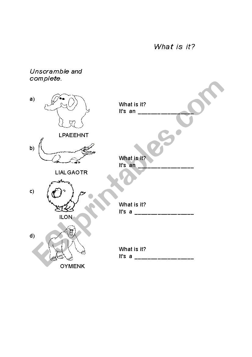 what is this? worksheet