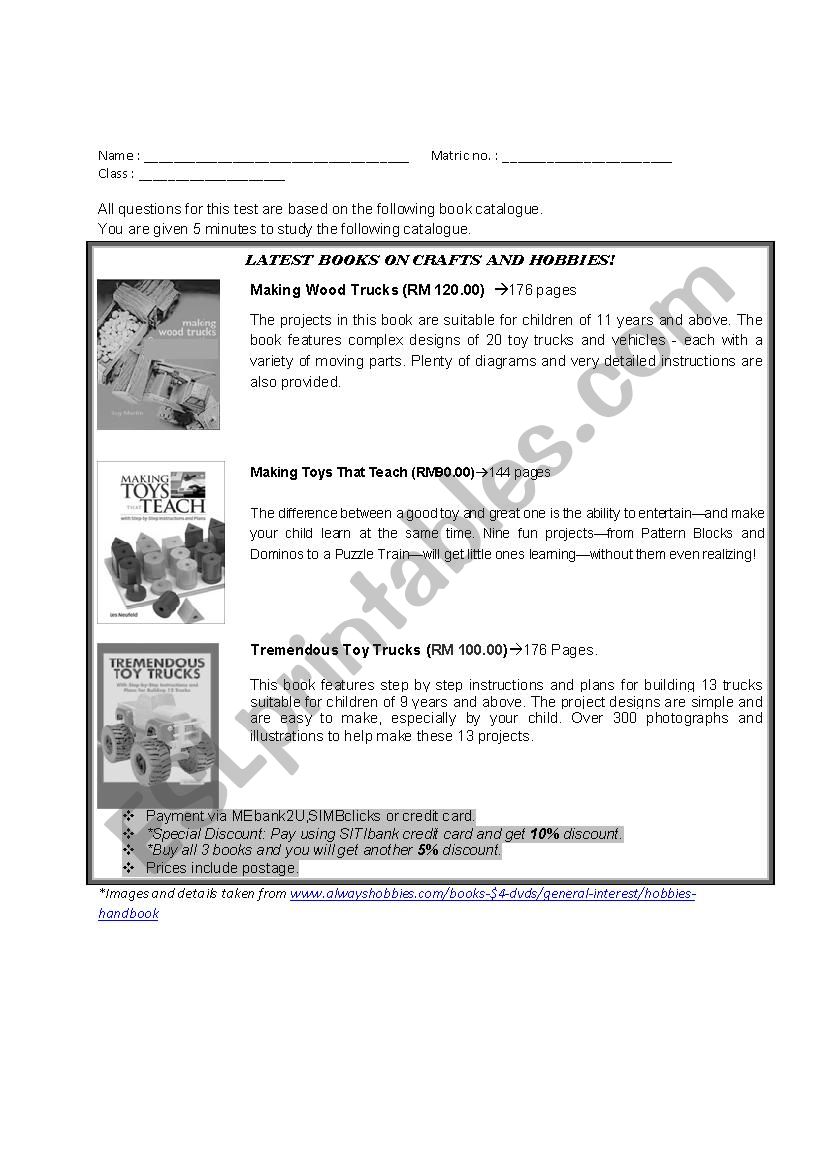 ENQUIRIES LISTENING ACTIVITY worksheet