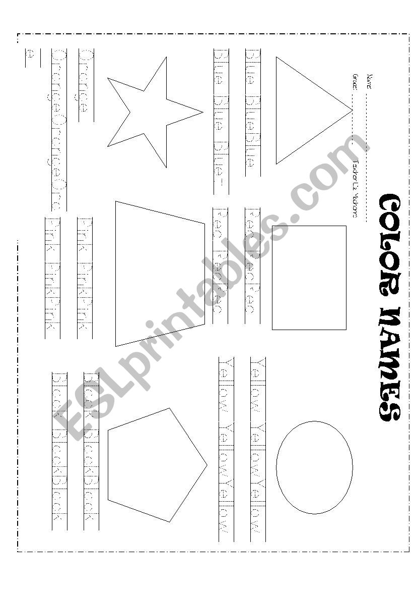 Color Review worksheet