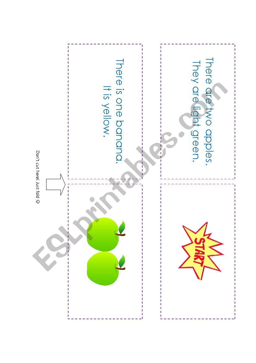 Fruit Race - Daisy chain speaking activity