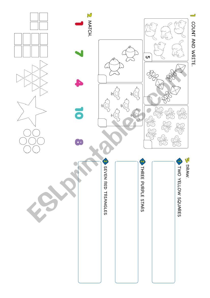 Mini test Numbers worksheet