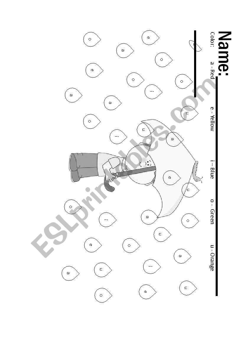 Vowel rain for recognition of vowel