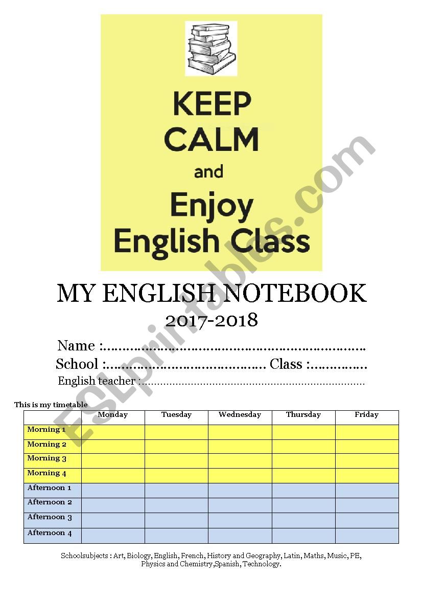 Back to school worksheet