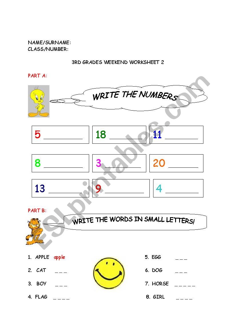 numbers and alphabet worksheet