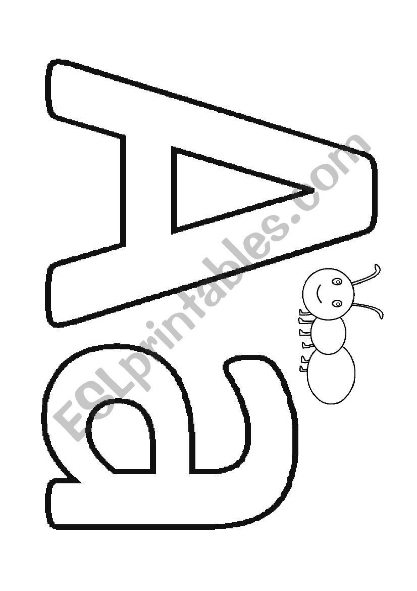 Alphabet Colouring Book (part 1)