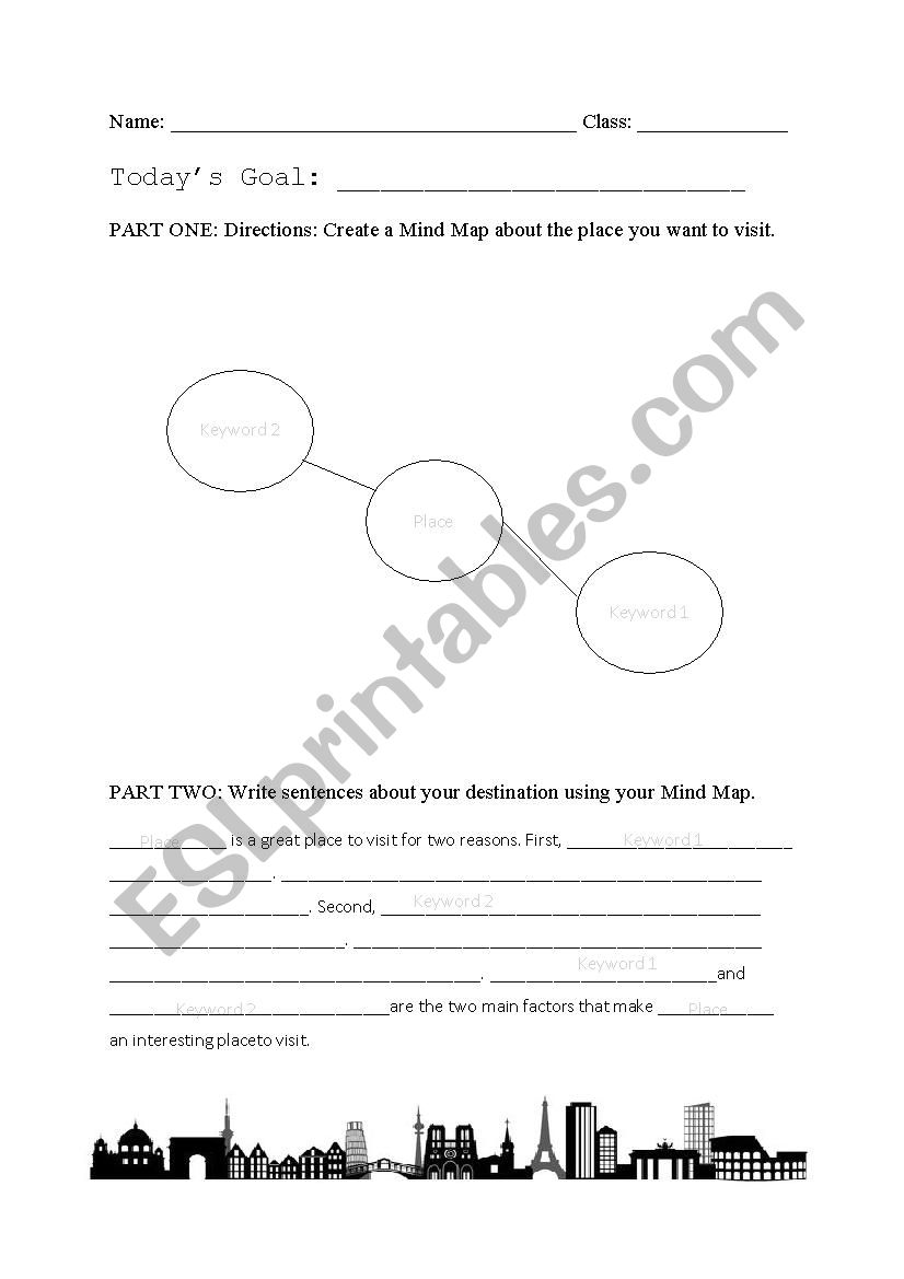 Travel worksheet