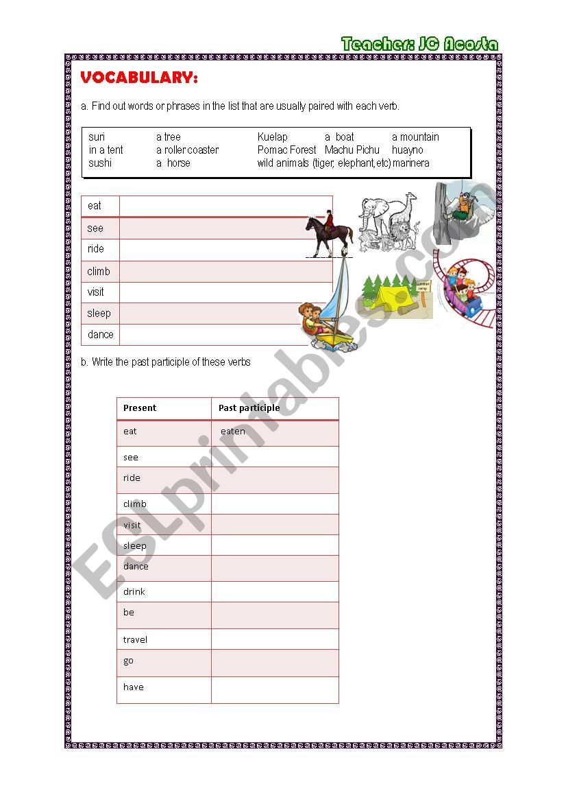 LESSON PLAN. PRESENT PERCFECT 1.1