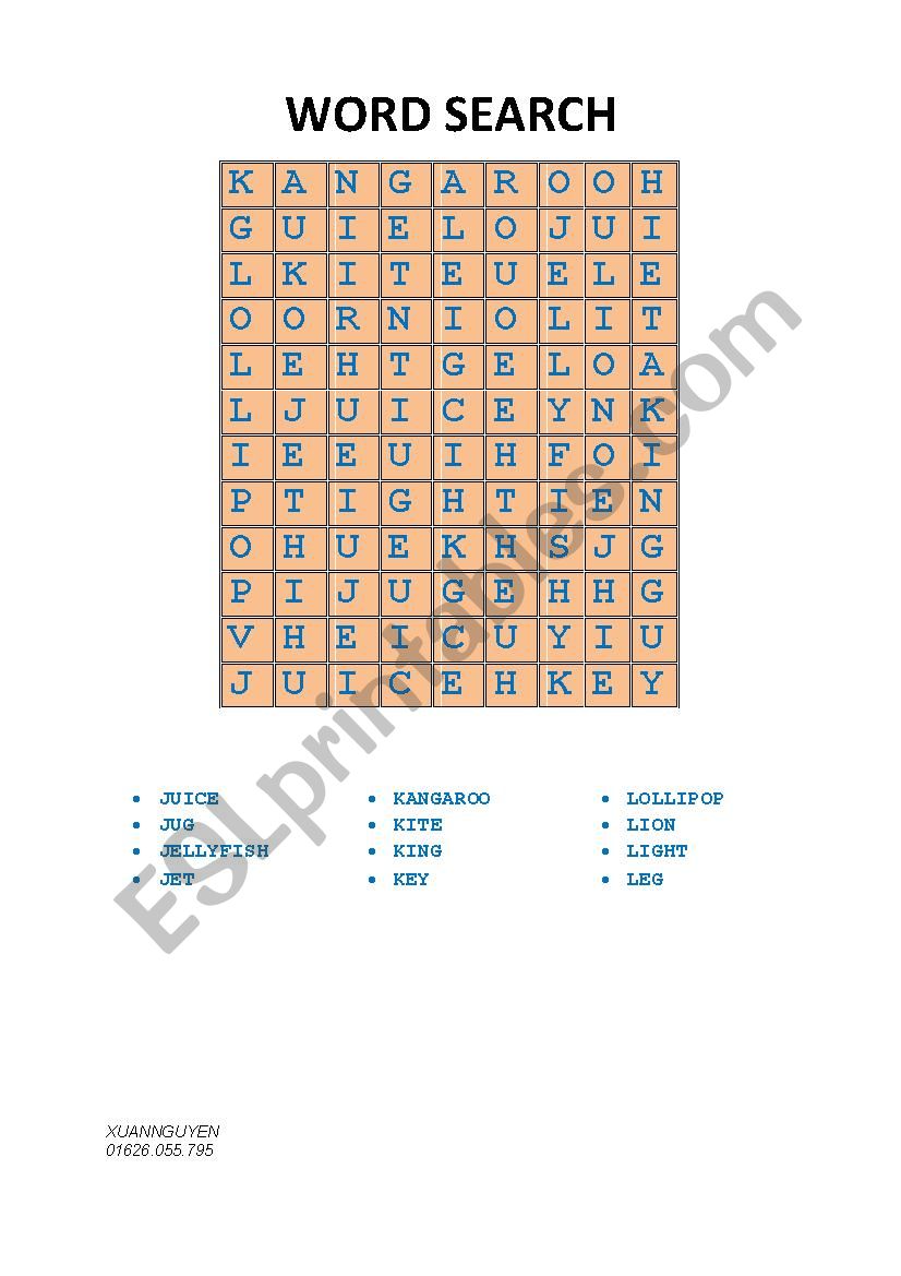 Letters &Sounds I,J,K worksheet